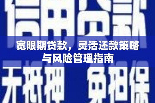 乌当宽限期贷款，灵活还款策略与风险管理指南