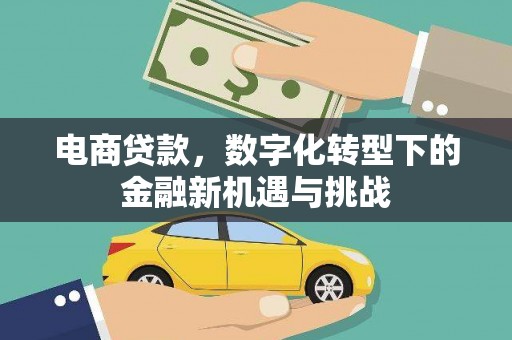 乌当电商贷款，数字化转型下的金融新机遇与挑战