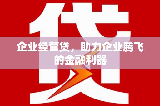 乌当企业经营贷，助力企业腾飞的金融利器