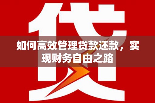 乌当如何高效管理贷款还款，实现财务自由之路
