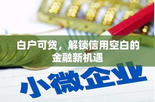 乌当白户可贷，解锁信用空白的金融新机遇