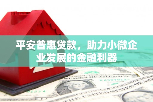 乌当平安普惠贷款，助力小微企业发展的金融利器