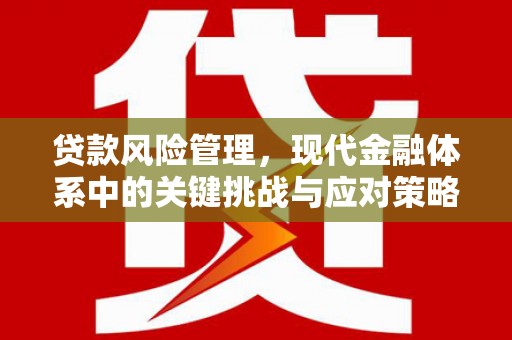乌当贷款风险管理，现代金融体系中的关键挑战与应对策略